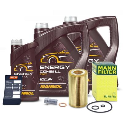 Mann-filter Ölfilter + 11l 5W-30 Motoröl [Hersteller-Nr. 41171762] für Mercedes-Benz