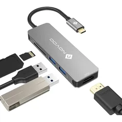 NOVOO USB-C Aluminium Hub 5 Anschlüsse