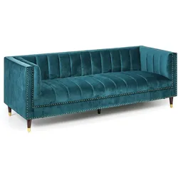Dreisitzer-Sofa RILEY, 3 Sitze, grün