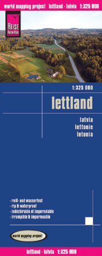 Peter Rump, Reise Know-How Verlag - Reise Know-How Landkarte Lettland (1:325.000): world mapping project - Preis vom 09.10.2026 07:28:09 h