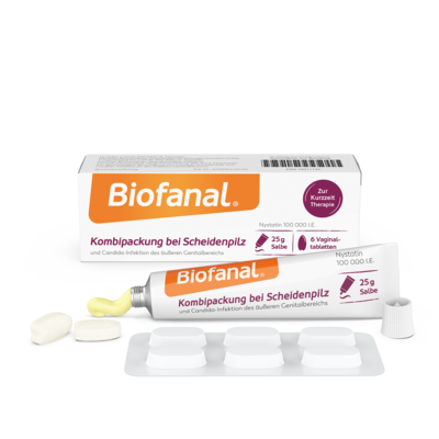 Dr. Pfleger Arzneimittel GmbH BIOFANAL Kombipackung b.Scheidenpilz Vagtab.+Salbe 1 P 16011135