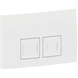 Geberit Delta 25 Square Betätigungsplatte 115135115 weiß-alpin, für 2-Mengen-Spülung