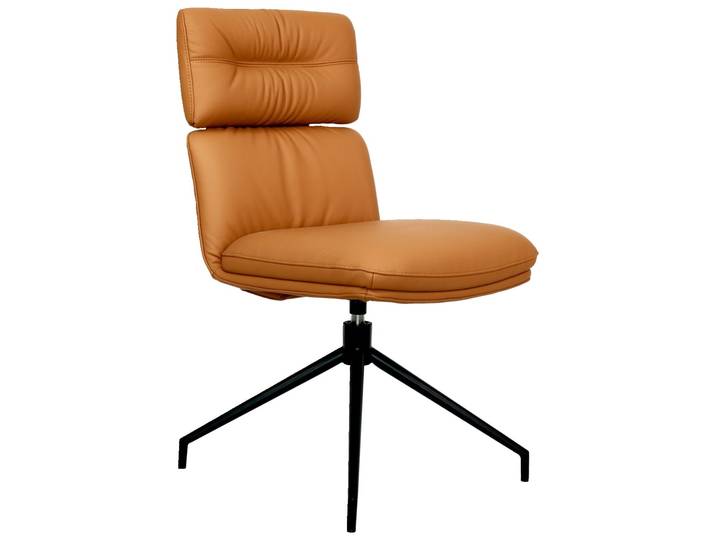 Dieter Knoll Stuhl PABLO, Cognac, Leder