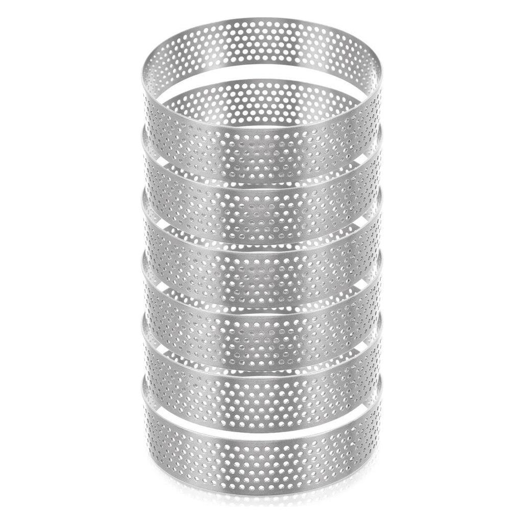 Lumarko Tartelette-Förmchen von Ranty, 6 Stück, perforiert, 8 cm, Profi-Qualität (8 cm) (71716370)