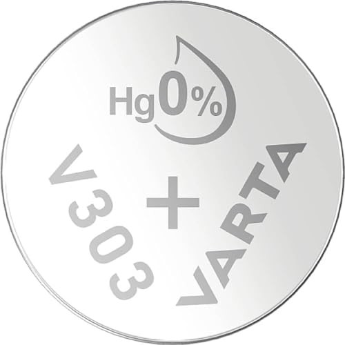 Varta V303 SR44 horlogebatterij, zilveroxide-zink knoopcel, 170 mAh, 1 stuk