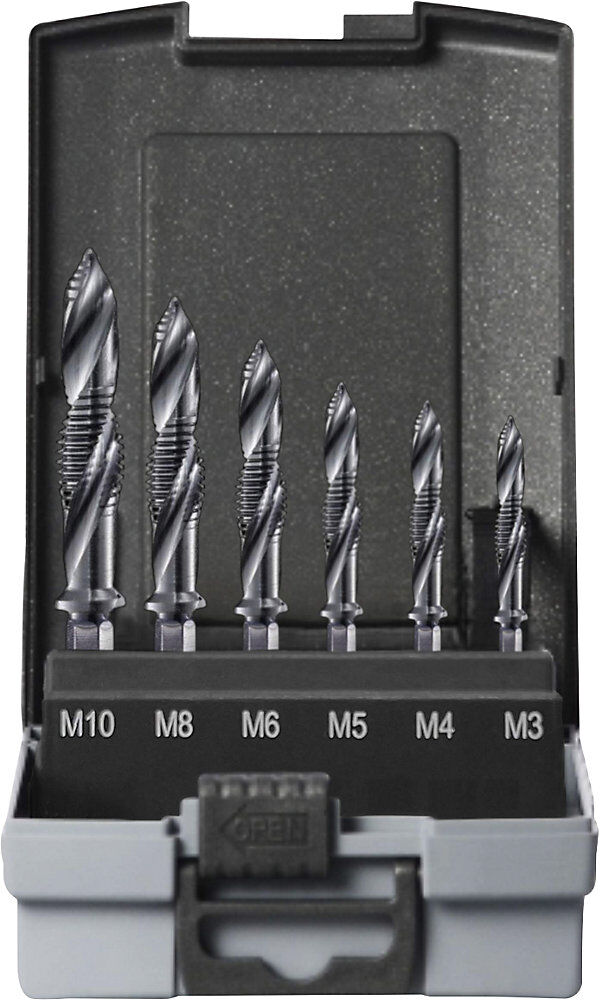Projahn PROSTEP Kombi-Gewindebohrer Set, TiAlN-Beschichtung, 7 Teile
