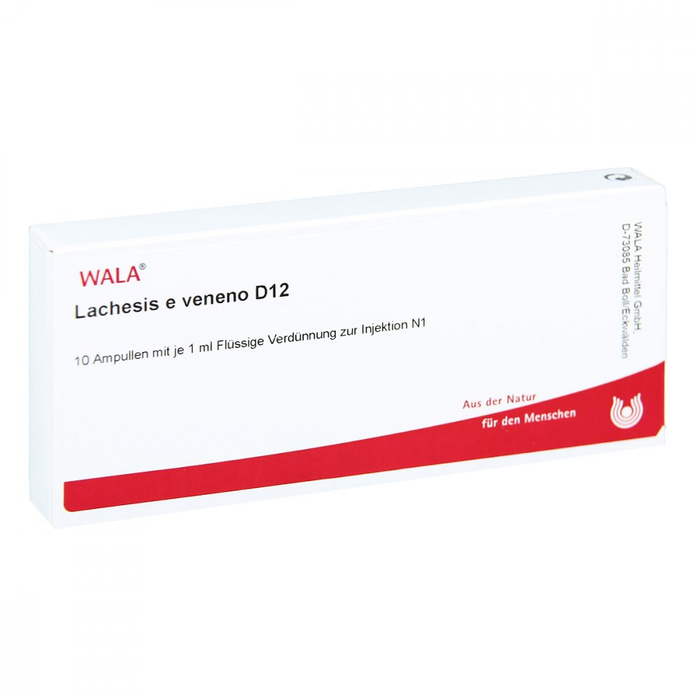 WALA Heilmittel GmbH Lachesis E Veneno Gl D12 Ampullen 02884799