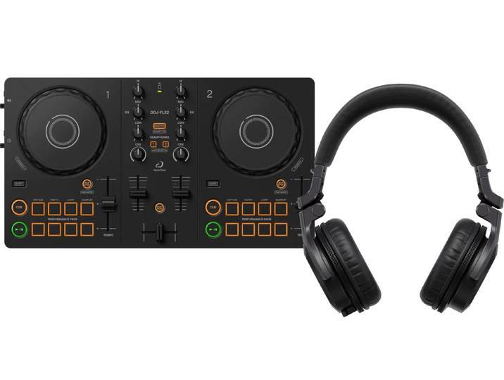 AlphaTheta DDJ-FLX2 + Pioneer DJ HDJ-CUE1