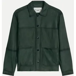 Lederjacke aus Ziegenleder Grün L