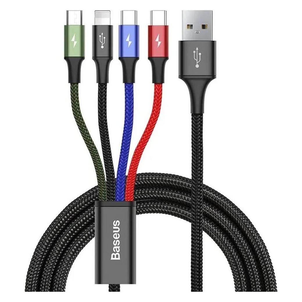 Baseus 4in1 (1.20 m, USB 2.0, 15 W) (CA1T4-B01)