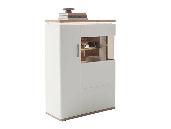 Highboard Palermo Weiß Dekor