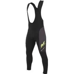 Massi, Herren, Velohosen, Lange Radhose mit Trägern im Chrono-Stil (XL), Schwarz