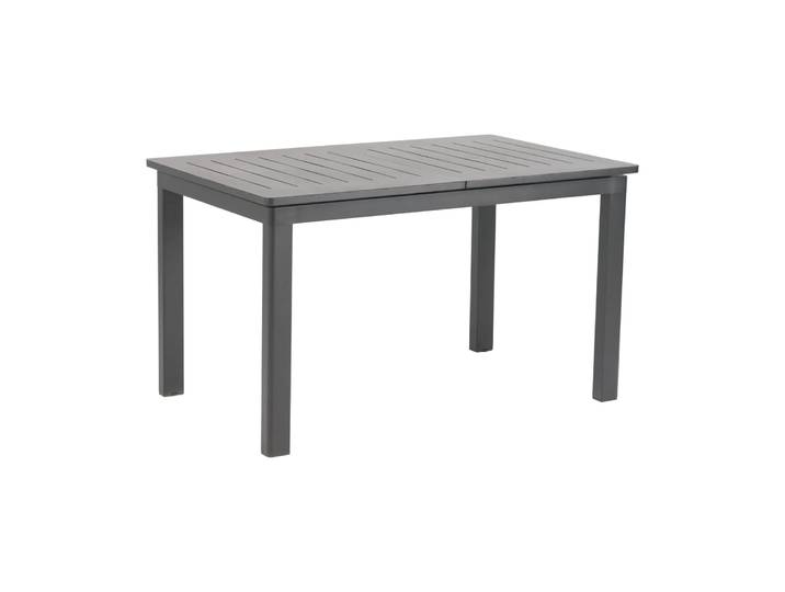 Brafab Table à manger Lomma Anthracite, 128-187x80x73 cm