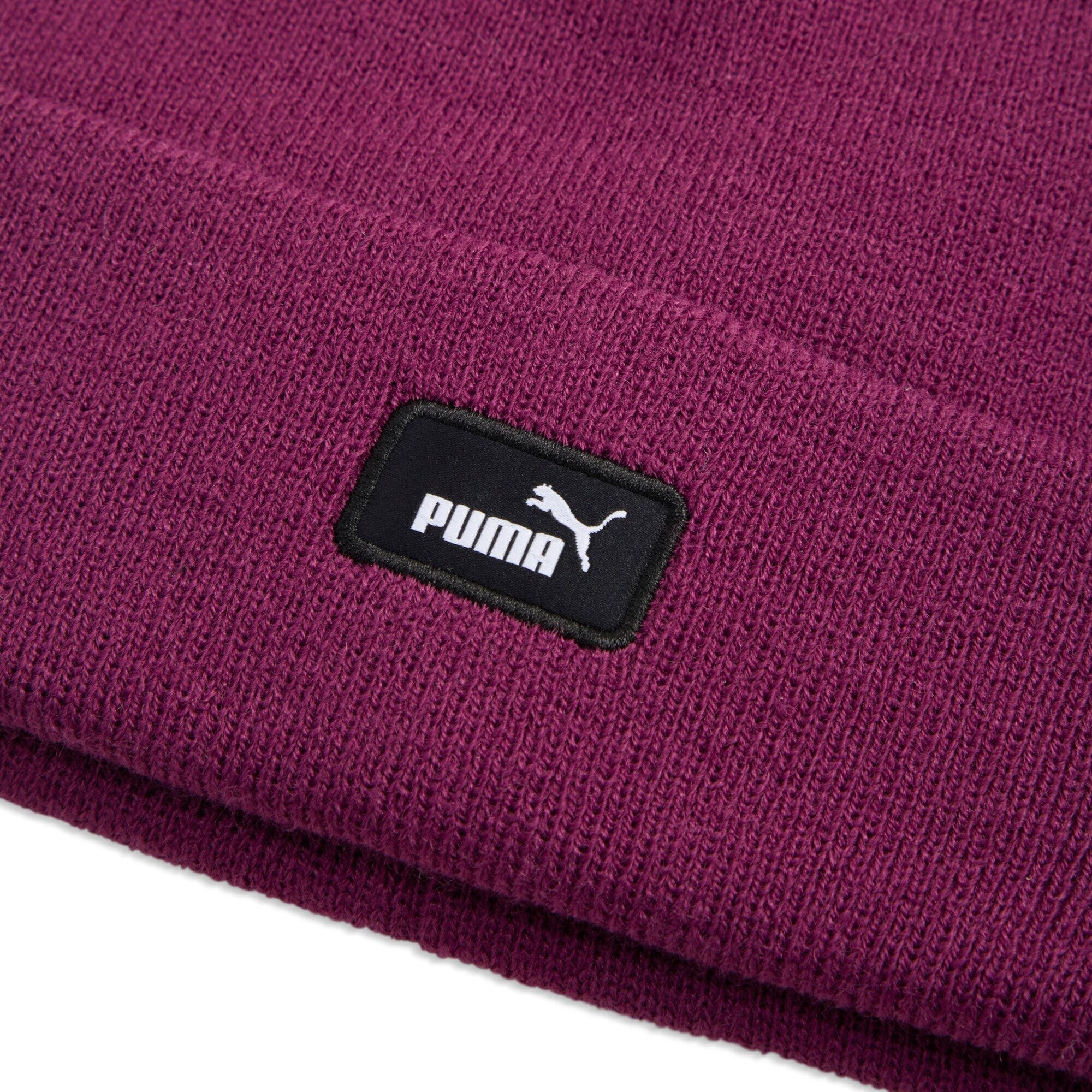 Beanie PUMA "ESS MID CROWN BEANIE", lila (fuchsia glow), Polyacryl, unifarben, Mützen Beanie, Mütze, sportlicher Stil, One Size fuchsia glow Einheitsgröße