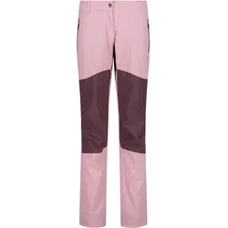 CMP Campagnolo, Damen, Outdoorhose, Stretch Long Pant (L), Blau, Pink