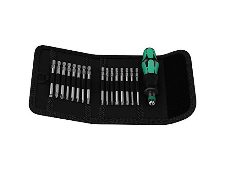 Wera 05051042001 Kraftform Kompakt 60\, Imperial\, 17 pièces\, Noir/vert