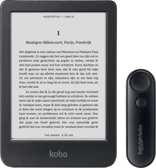 Kobo Clara BW E-reader Zwart met Remote