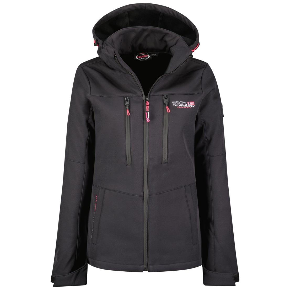 Geografische Norwegen-Jacke für Damen. Die Jacke ist aus hochwertigem Polyester und Elastan gefertigt und hat ein warmes Innenfutter. Marke: Geographical NorwayModellname: Softshell Jacket TimmexKategorie: Softshelljacke DamenMaterialien: Polyester und ElastanFarbe: blau