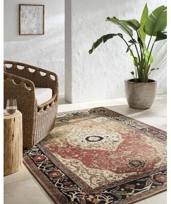 Livabliss Warsaw Traditional Indoor / Outdoor Area Rug