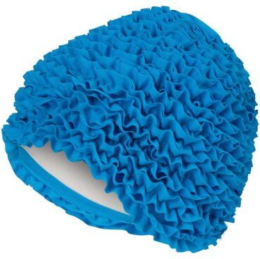 Badmössa Frill swim cap blå - Fashy