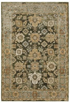 Style Haven Adalynn Bordered Traditional Green/ Gold Area Rug