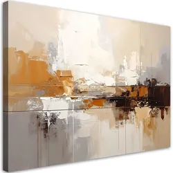 WANDBILD, Beige braune moderne Abstrakt