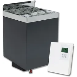 Infraworld Verdampferofen Sparta Wall Combi Set inkl. Steuerung Saunacontrol A0 9 kW