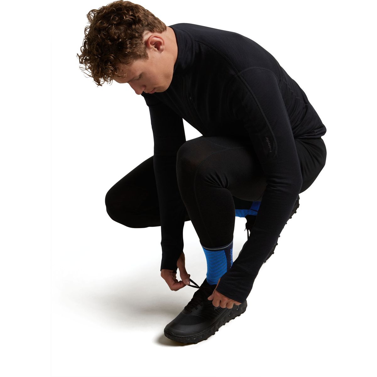 Icebreaker M Mer Run+ Ultralight Crew lazurite/midnight navy (IB688) S 0A56VLIB688-S