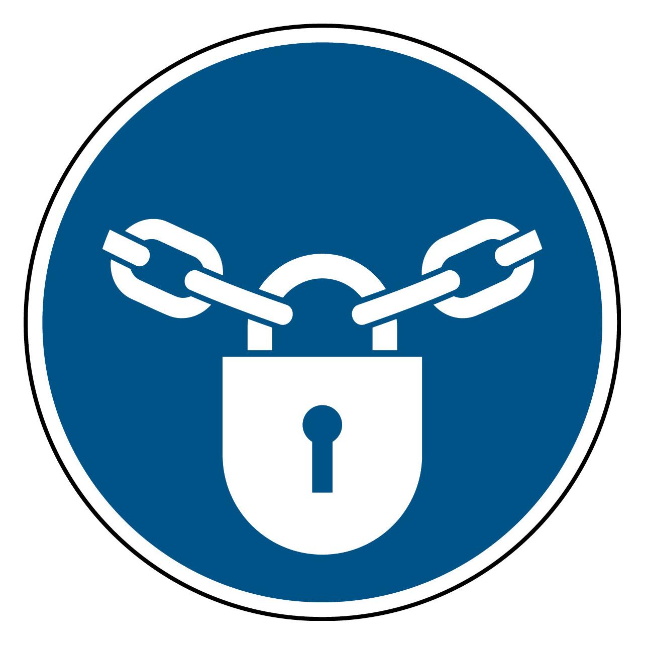 Brady ISO-Sicherheitsschild - Geschlossen halten (PIC M028-DIA 315-PP-CRD/1)