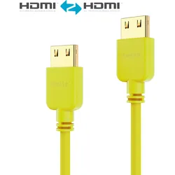 PURE PI0504-005 - HDMI Kabel - PureInstall - Slim 0,50m - gelb