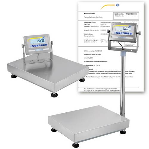 PCE Instruments PCE-EP 30P2-ICA Plattformwaage PCE-EP 30P2-ICA kalibriert (ISO) Wägebereich (max.) 30kg Ablesbarkeit 5g
