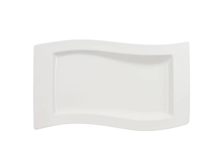 Servierplatte VILLEROY & BOCH Servierplatte NewWave 49 x 30 cm weiß , weiß, Porzellan, Servierplatten, Servierplatte