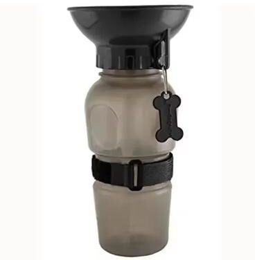 Uplift Picks 500ml Portable Dog Water Bottle Travel Drinking Cup For Dogs And Cats black 1 Pcs 500 Ml