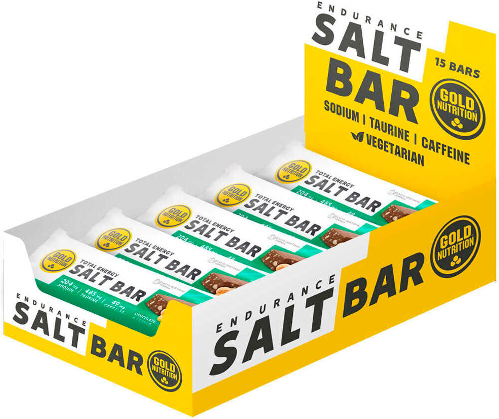 Gold Nutrition endurance salt bar choco  peanut - 40 g barritas energéticas  (UNICA)