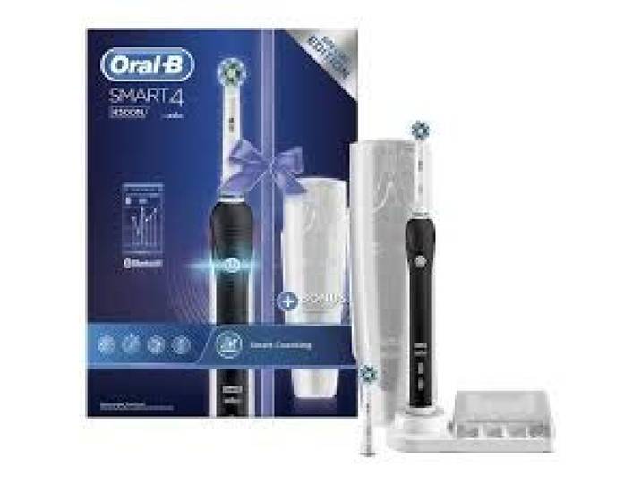 Elektrische tandenborstel Oral-B Smart Series 4500 CrossAction (Black) met reisetui