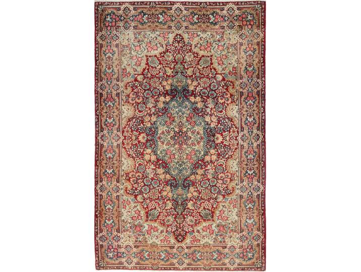 Kerman Antik Teppich 139x224 Handgeknüpft Orientteppich Perserteppich Wolle