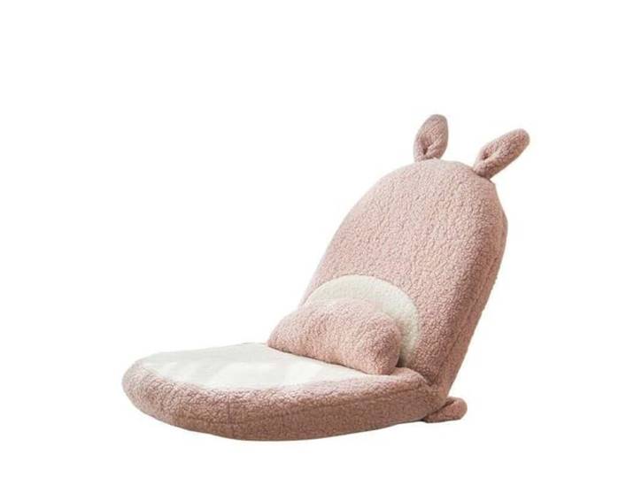 Xumh2024-3 Sitzsack Floor Lazy Sofa Tatami-Stuhl mit Rückenlehne for Bett, kleines for Erkerfenster(Pink)
