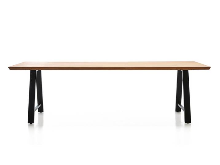 Tisch Matteo Vincent Sheppard Tischplatte Teak unbehandelt braun, 215x76x100 cm