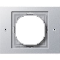 Abdeckrahmen 1-fach TX44 aluminium, Retail