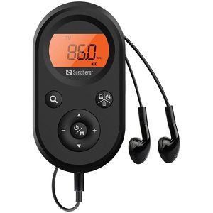 Sandberg Radio Pocket FM+AM Recharge, DAB+, schwarz