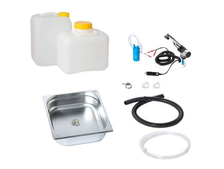 ad-ideen Waschbecken 12V Wasseranlage Miniküche 354x325x100mm Campingküche London