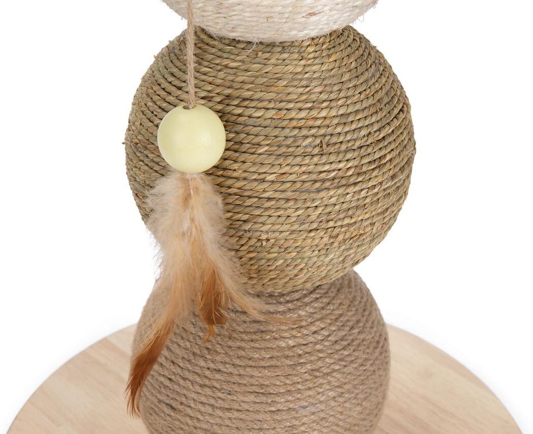 Kratzbaum DESIGNED BY LOTTE "Lotte Elio B", beige (natur), B:34cm H:47,5cm T:34cm, Holz, Kratzbäume, Kratzbaum natur B/H/T: 34cm x 47,5cm x 34cm