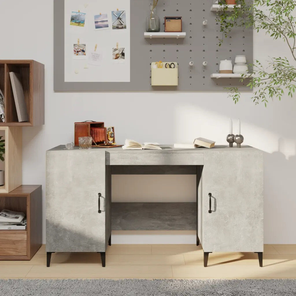 Latitude Run Korhan Computer Desk Grey