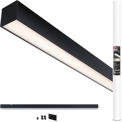 PAULMANN Schienensystem-Leuchten "Linion Einspeisung Zigbee 3.0 Power Channel 1m", schwarz, H: 4cm, 1 Stk., Leuchten, Smart Home