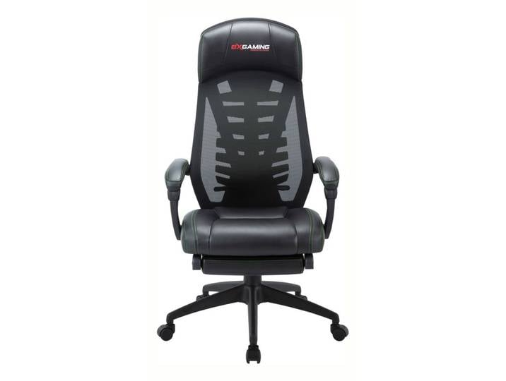 Fauteuil gamer et repose pieds BXGAMING Stormy noir et vert