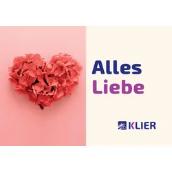 KLIER Gutschein Trägerkarte Alles Liebe