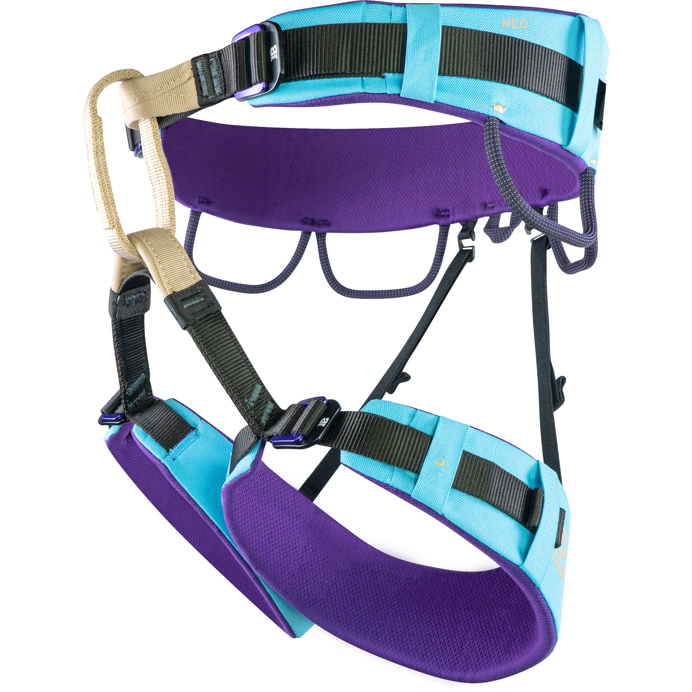 Beal Neo Klettergurt blau Größe 76-107cm Klettersteig | Sportklettern