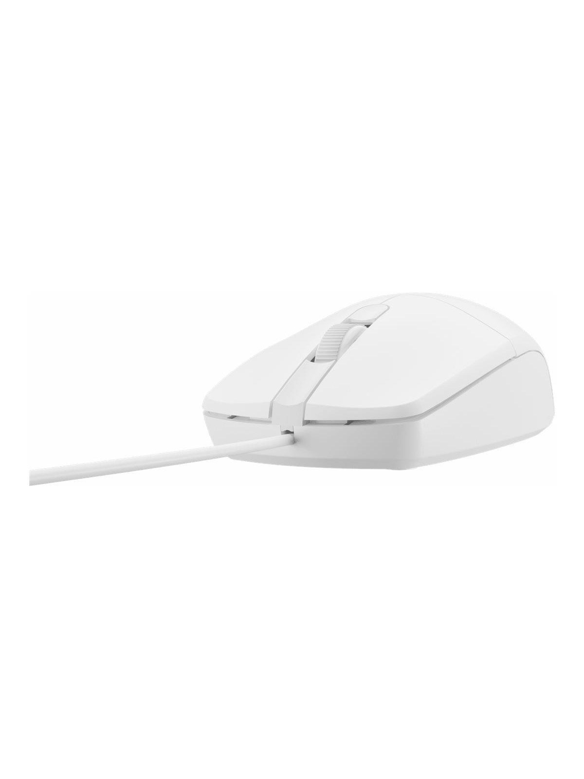 Natec Ruff 2 - mouse - USB - white - Maus (Weiß)