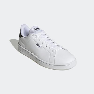 Sneaker ADIDAS SPORTSWEAR "COURT", Herren, Gr. 46,5, schwarz-weiß (cloud weiß, ftwr weiß, core schwarz), Synthetik, Schuhe Sneaker, inspiriert vom Design des adidas stan smith