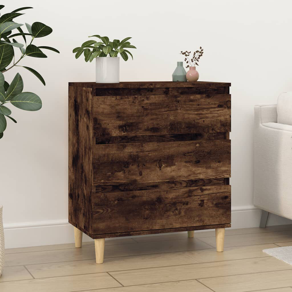 George Oliver Caraban 60cm Sideboard Walnut/Oak 70cm H X 60cm W X 35cm D